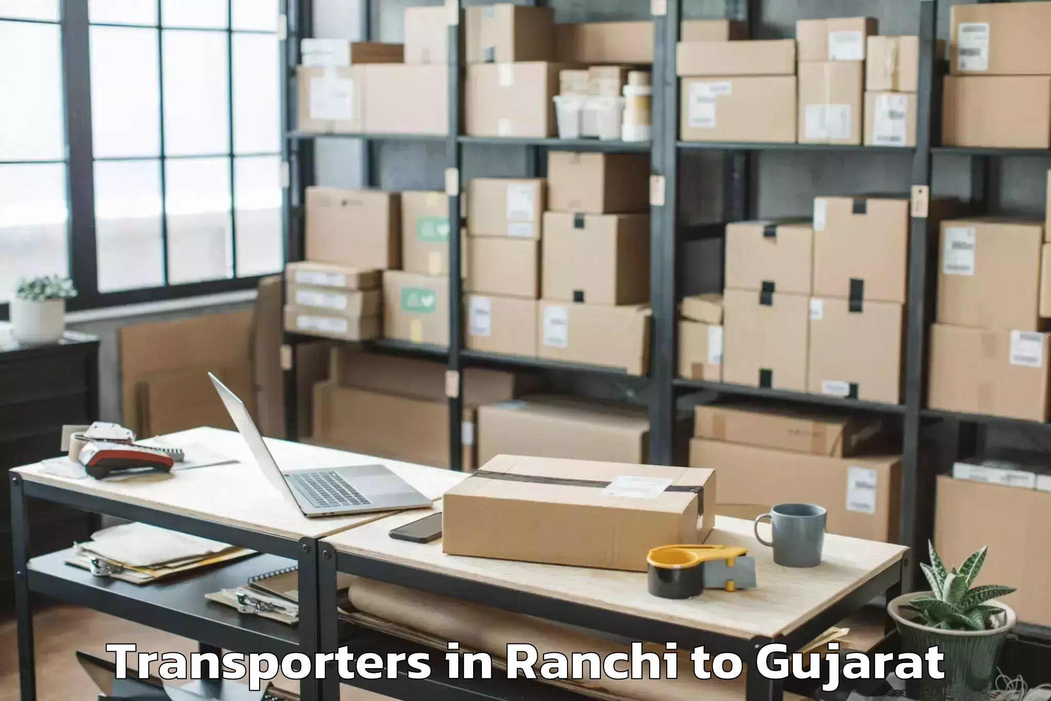 Book Ranchi to Utran Transporters Online